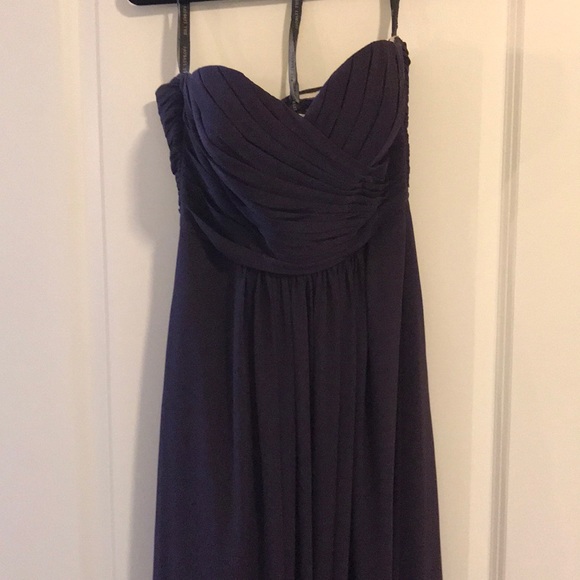 Purple strapless bridesmaid dress - Size 6 - Picture 7 of 7